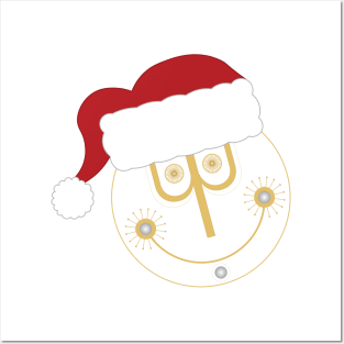 Santa Clock Posters and Art